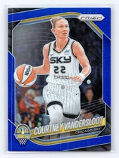2025 Panini Prizm WNBA #124 Courtney Vandersloot Blue Prizms #/199