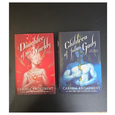 #ad The War of Lost Hearts Books 1 2 Carissa Broadbent Daughter of No Worlds $25.50