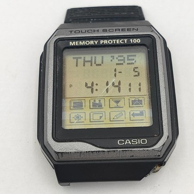 Vintage Casio Touch Screen VDB-101 Watch   Parts or Restoration Project