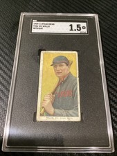 1909 T206 Vic Willis with bat SGC 1.5 POLAR BEAR BACK St. Louis HOF LOW POP CARD