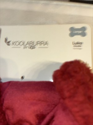 KoolaBurra by UGG Dog Hoodie Luka model large size red sherpa