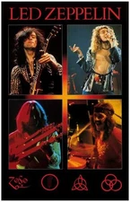 Led Zeppelin Live Pics Poster