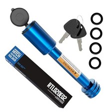 Trailer Hitch Receiver Pin Lock - Black, 2 Inch Receiver, 5/8" Dia 1 Pack Blue