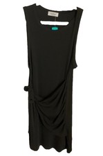 Kaileigh Womens Size XL Fitted Black Ribbed Knit Sleeveless Caroline Dress NWT