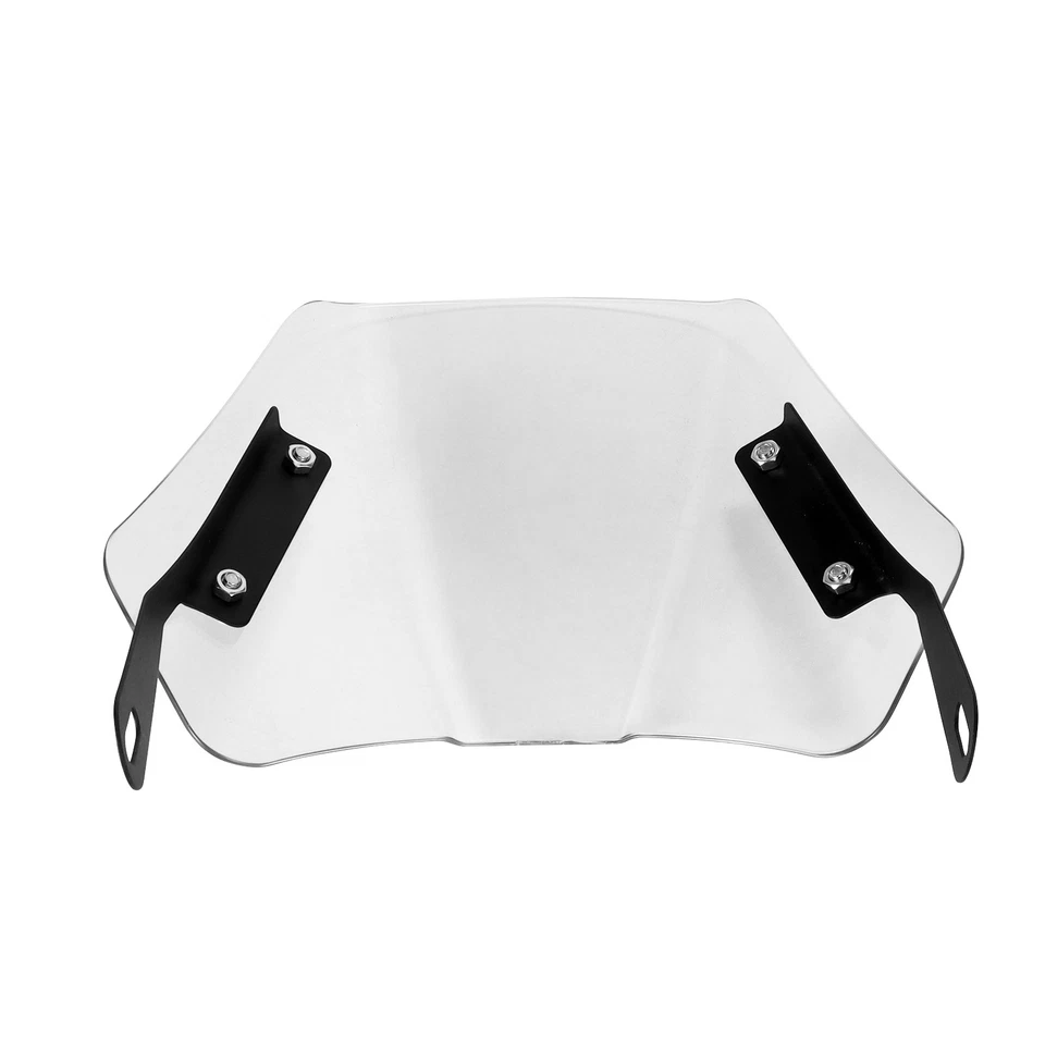 Motorcycle Headlight White Windshield Windscreen Fits For 5-7'' Round Headlight - Image 2 of 4