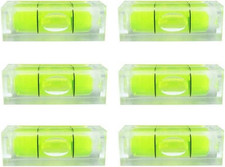 6Pcs Small Bubble Levels 10X10X29Mm Mini Square Spirit Level Measuring Layout To