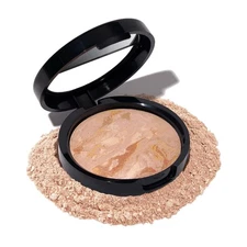 Buildable Color Correcting Powder Foundation for Fair Skin - Natural Demi-Matte