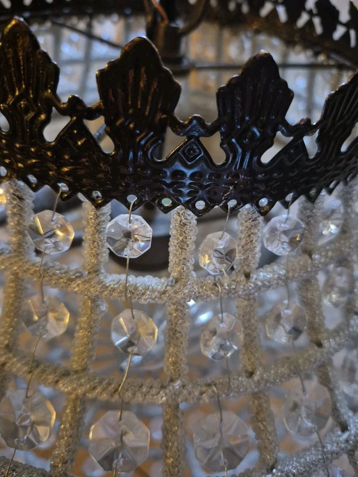 Pottery Barn Далила кристалл подвеска бронзовая люстра свет большой 16T 18 Вт - Изображение 3 из 4