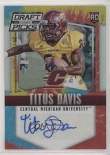 2015 Panini Prizm Collegiate Draft Picks Tie-Dye 43/49 Titus Davis #242 Auto 7m3