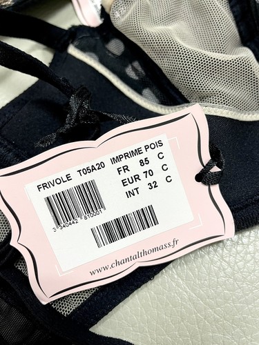 CHANTAL THOMASS Bra 32C ( 70C ) FRIVOLE T05A20 IMPRIME POIS - Picture 6 of 6