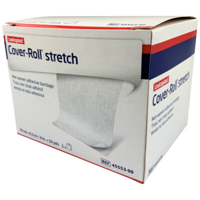 *1-Pack* BSN Leukoplast Cover-Roll Stretch Adhesive Bandag 4'' x 10 Yrds 45553-00