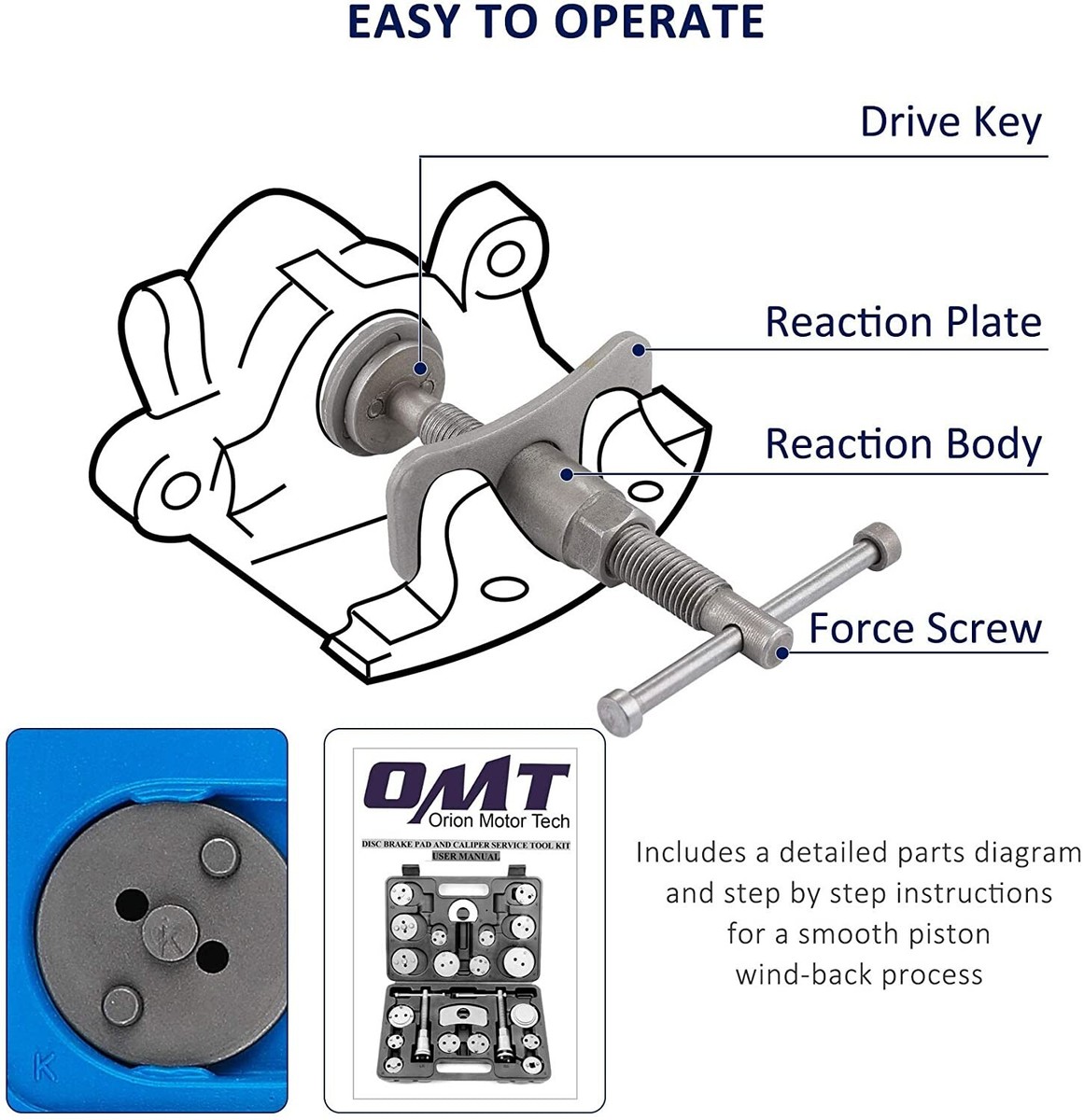 Kit Riposizionamento Pistoni Freni Per Iveco - 7 Pezzi | Adatto Per Stralis, Eurocargo, Daily - Foto 4