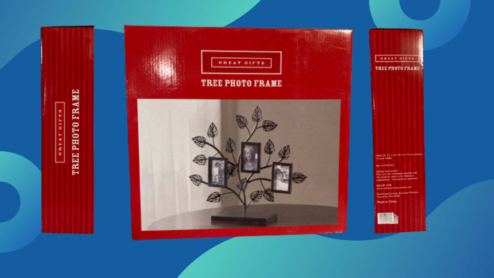 Natural Wood Tree Branch Photo Frame Display  