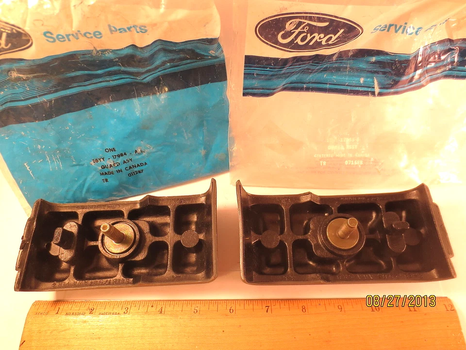 2 PCS, 1 R/H & 1 L/H, FORD 1985/1987 MERCURY LYNX "GUARD ASSY" (REAR BUMPER) NOS - Image 2 of 4