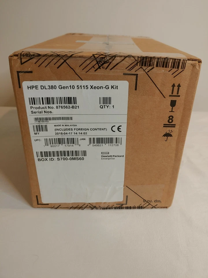 HPE DL380 Gen10 5115 Intel Xeon Gold Kit 876562-B21 - Image 2 of 3