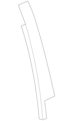 Aplique de moldura de ventana de puerta derecha genuino GM 2007-2017 22825483 Foto 2 de 3