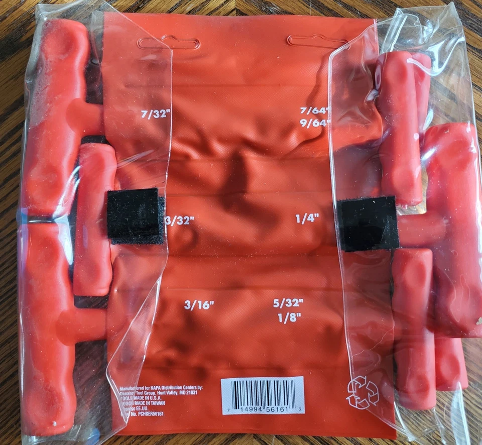 NOVO!! CONJUNTO DE CHAVES SEXTAVADAS ALLEN BRAND T HANDLE, VENDIDO por NAPA pt# 56161, FEITO NOS EUA - Imagem 4 de 4