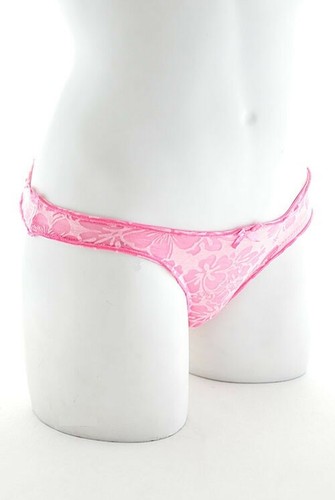 Purple Ruffle Thong Panty * Medium - Picture 4 of 6