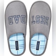 Club room slippers CLUB ROOMMen's Best Dad Embroidered Slippers 6-7 small shoes