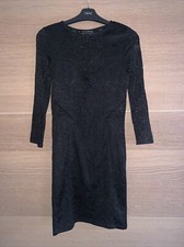 Warehouse Black Lace Dress Size 8 Brand New c