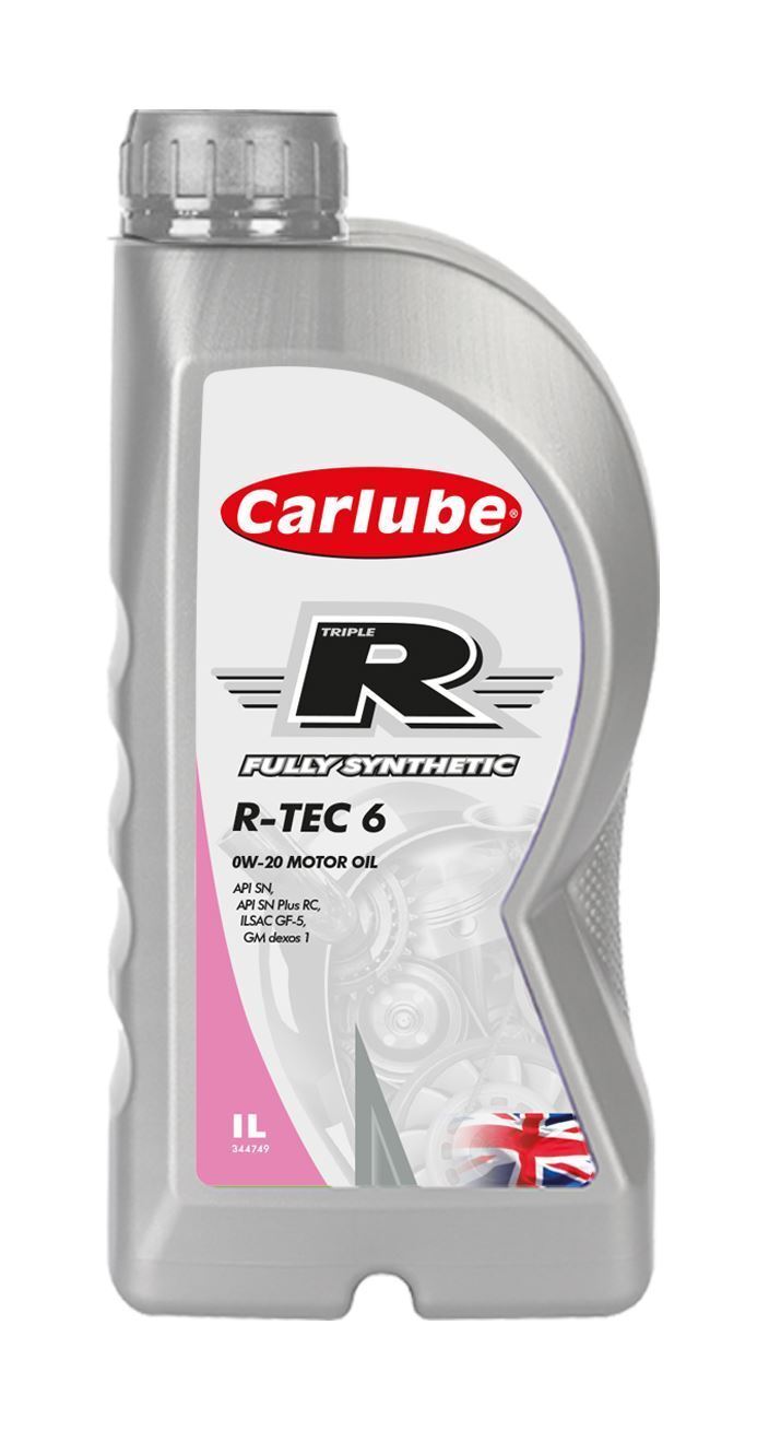 Carlube Engine Oil 12L Triple R 0W20 API SP Fully Synthetic 12x 1 Litre R-TEC 6