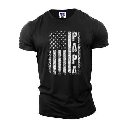 Distressed amerikanische Flagge Papa Herren T-Shirt USA Vatertag Party neu Geschenk Tee - Bild 9 von 11