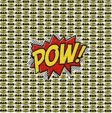 Batman POW logo BLOTTER ART perforated tabs psychedelic art