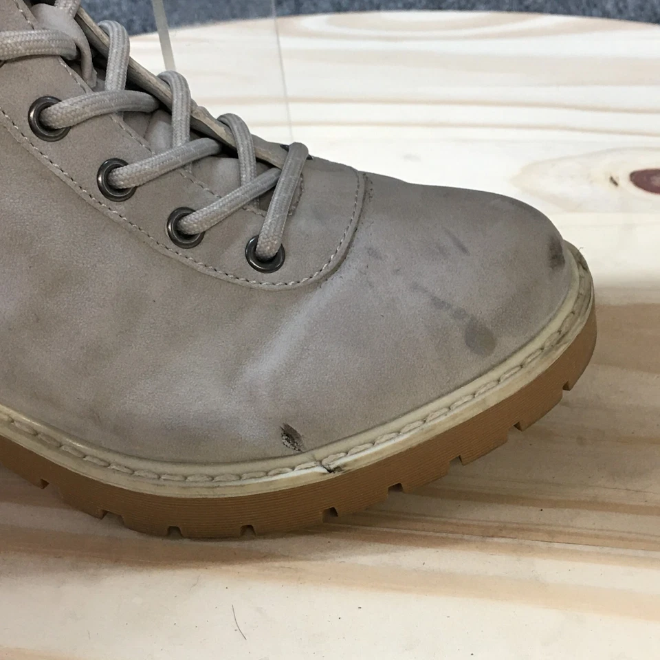 Maurices ботинки женщин 6,5 M Morgan шнурует вверх молнии каблуки туристический ботинок серый - Изображение 2 из 4