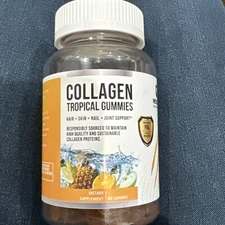 NEW PRESTIGE LABS COLLAGEN TROPICAL GUMMIES HAIR SKIN NAIL JOINT 60 GUMMIES