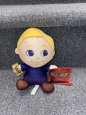 7” Willy Wonka & the Chocolate Factory Charlie Bucket Plush Golden Ticket Boy
