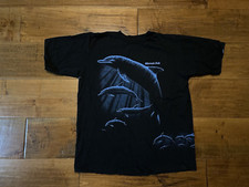 Vintage Wisconsin Dells Dolphins Sherry's Best Black Made in USA T-Shirt - XL