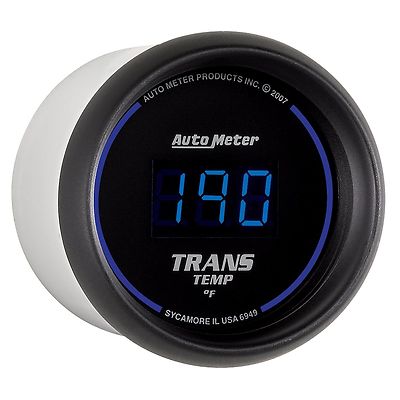 Autometer 6949 Cobalt DIGITAL Blue 2-1/16'' TRANS TEMPERATURE Gauge With Sensor