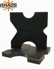20-30 Ton Steel Shop Press Bed Plates H-frame Arbor 4 Notch 1x 10x 10 Set