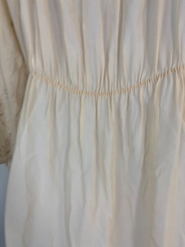 La Perla Beige Silk Dress size 2 Made in Italy Sheer Lightweight 3/4 Sleeves - Picture 14 of 19