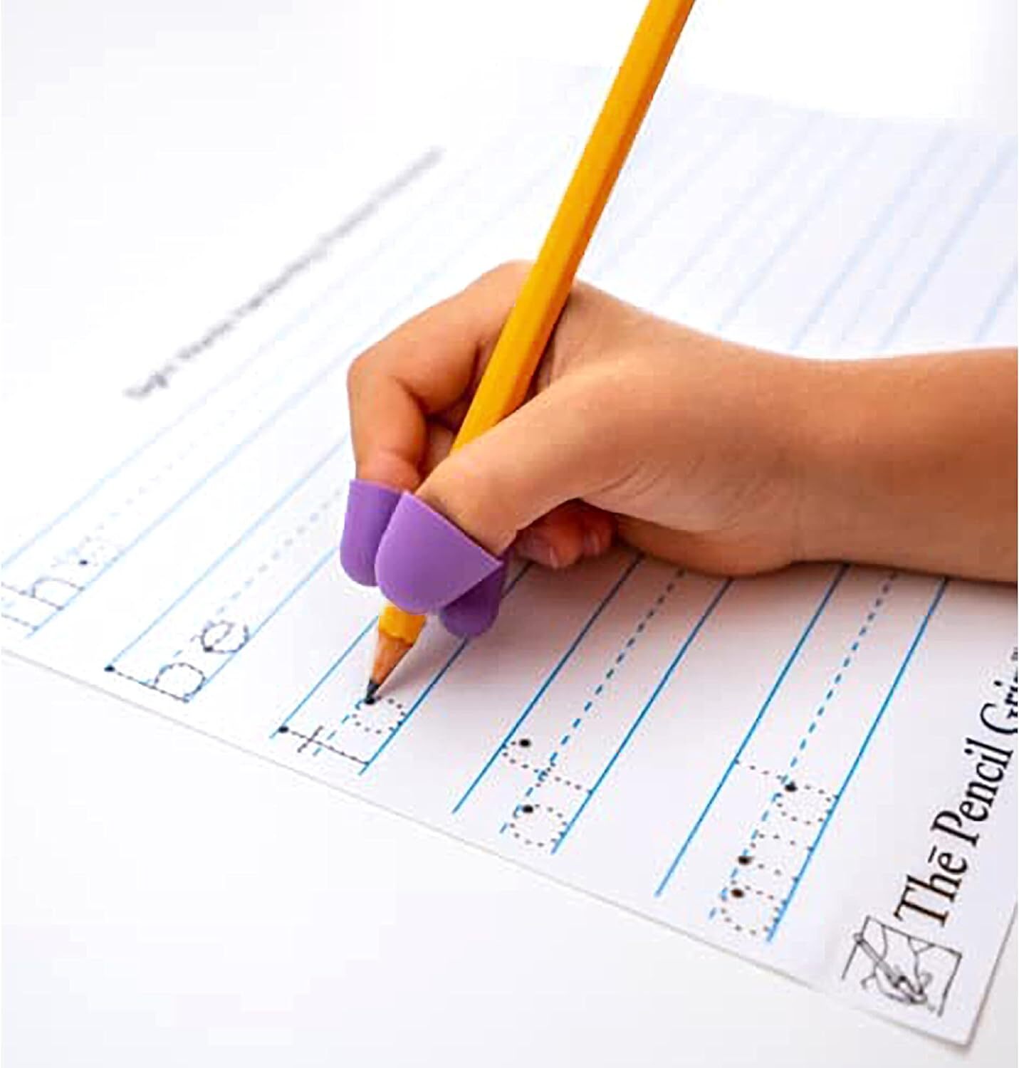 The Pencil Grip Writing CLAW, Large Size Grips, 6 Count (Pack of 1), Blue/Red 