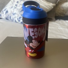 Mickey Mouse Zak Sippy Cup 15.5 Oz Red Tumbler Straw Leakproof A10 Bpa Free