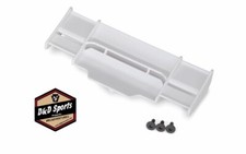 Traxxas 6721A Wing - Rustler 4x4 White / 3x8 Fcs 3 