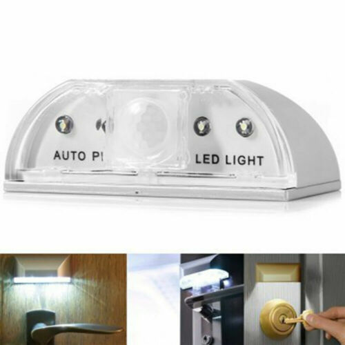 PIR Infrared IR Wireless Auto Sensor Motion Detector Keyhole 4 LED Light lamp - Picture 1 of 12