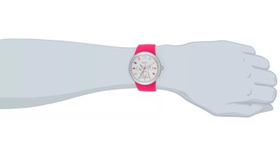 Fruitz Watch with Pink Dial and Silver Band BRANDNEW PS FRUITZ Blackberry Sorbet Ref No # F36S-B-EXB  main image 2