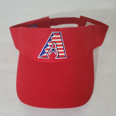 NEW Diamondbacks Red Adjustable Sun Visor Dbacks July 4th 2005 SGA Discount Tire