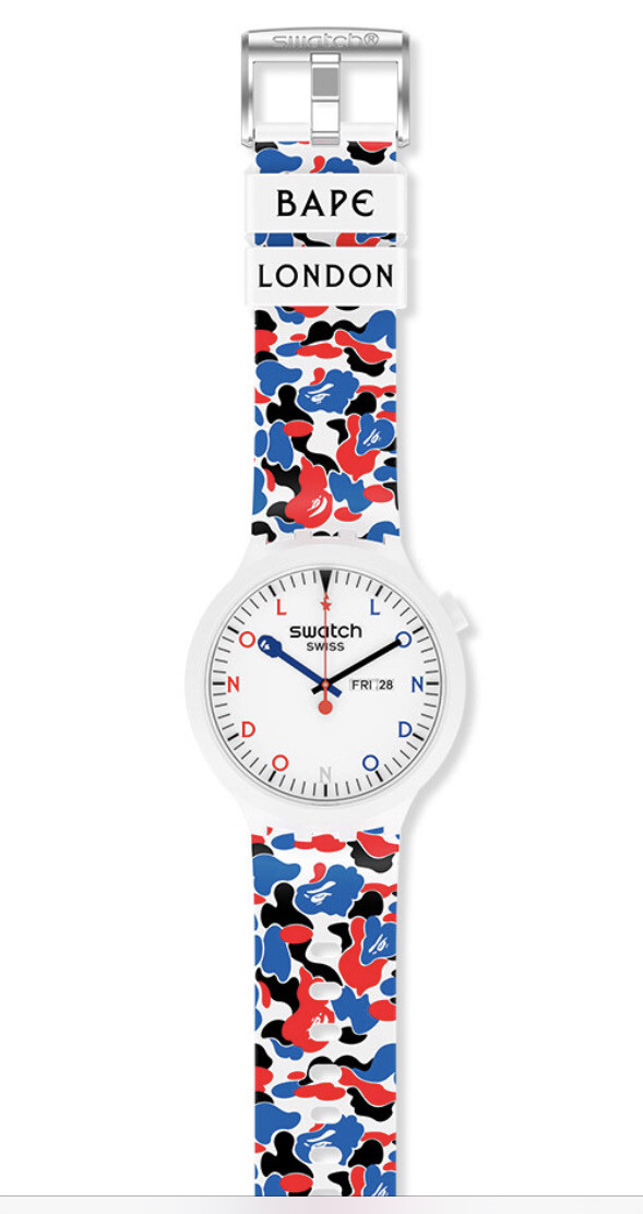 Swatch X Bape Conduit Street London 2021 Big Bold UK Only SO27Z706