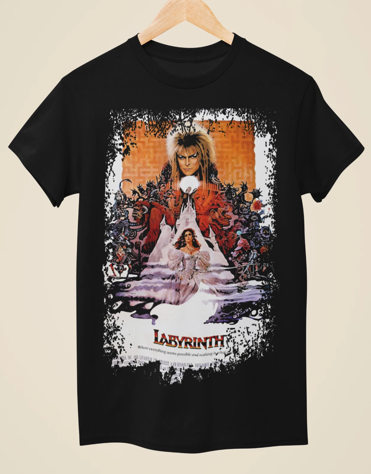 Labyrinth - Movie Poster Inspired Unisex Black T-Shirt
Opens in a new window or tab