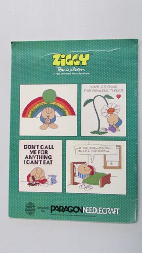 #5080 Paragon Ziggy Cross Stitch Pattern Booklet Hope Your Day Is Special 1982 - Picture 3 of 3