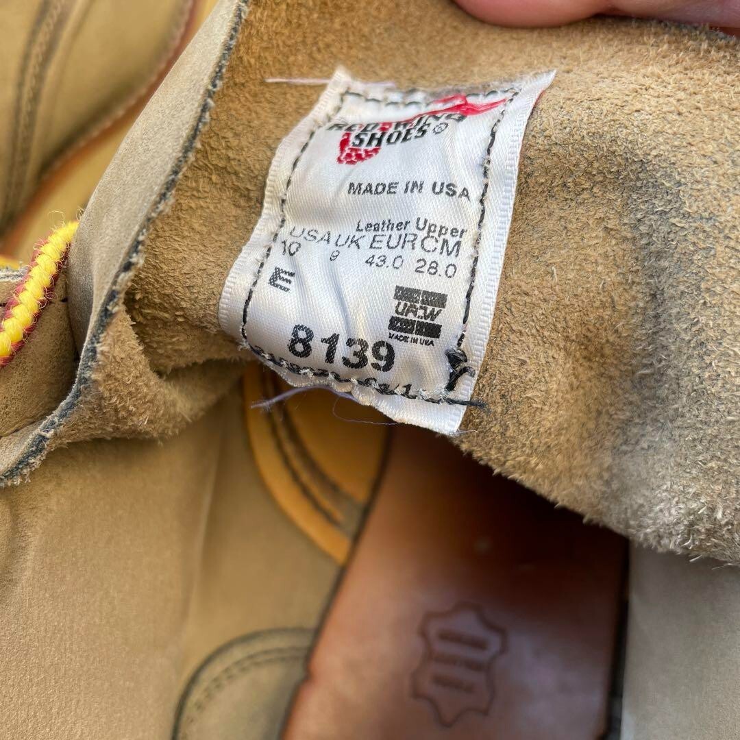 RED WING 8139 NIGEL CABOURN 28cm(US10) boots, popular color