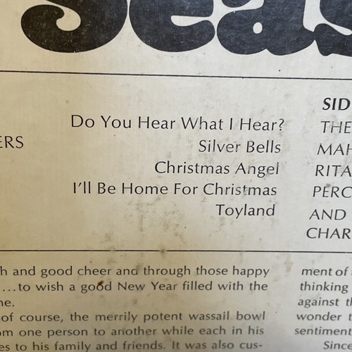 'Tis The Season (Vinyl, 1974) Columbia Special Products C 10874 Good+ LP Record - Picture 4 of 12