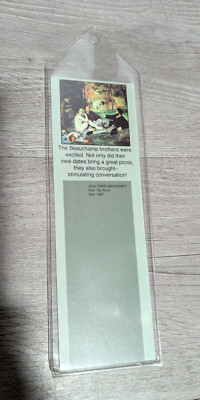 Quips Artcards Inc. Eduard Manet The Picnic Art Bookmark Artist Reading Gift