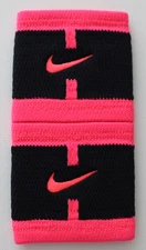 Nike Dri-Fit Stealth Wristbands Tennis Singlewide Adult Black/Bright Hot Punch