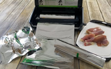Rollos de aspiradora compatibles con Mylar FoodSaver bolsas de 11"x16' u 8"x16' patentadas