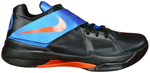 NIKE Air KD 8 Flyweave Blue Black Orange OKC Colorway Black Lagoon Mens SIZE 9.5 NIKE Air KD 8 Flyweave Blue Black Orange OKC Colorway Black  main image 3