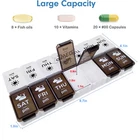 Weekly Pill Box Organizer Twice a Day 7 day AMPM Organizer Case Medicine Storage